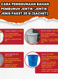 Cara Penggunaan Bahan Pembunuh Jentik-jentik Jenis Paket 20g (Sachet)